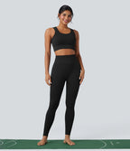 OneForm Seamless Flow Waffle High Waisted 7/8 Yoga Leggings