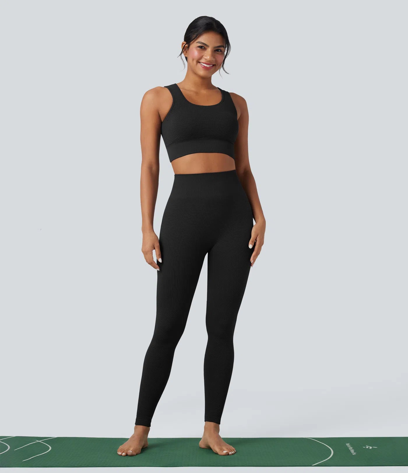 OneForm Seamless Flow Waffle High Waisted 7/8 Yoga Leggings
