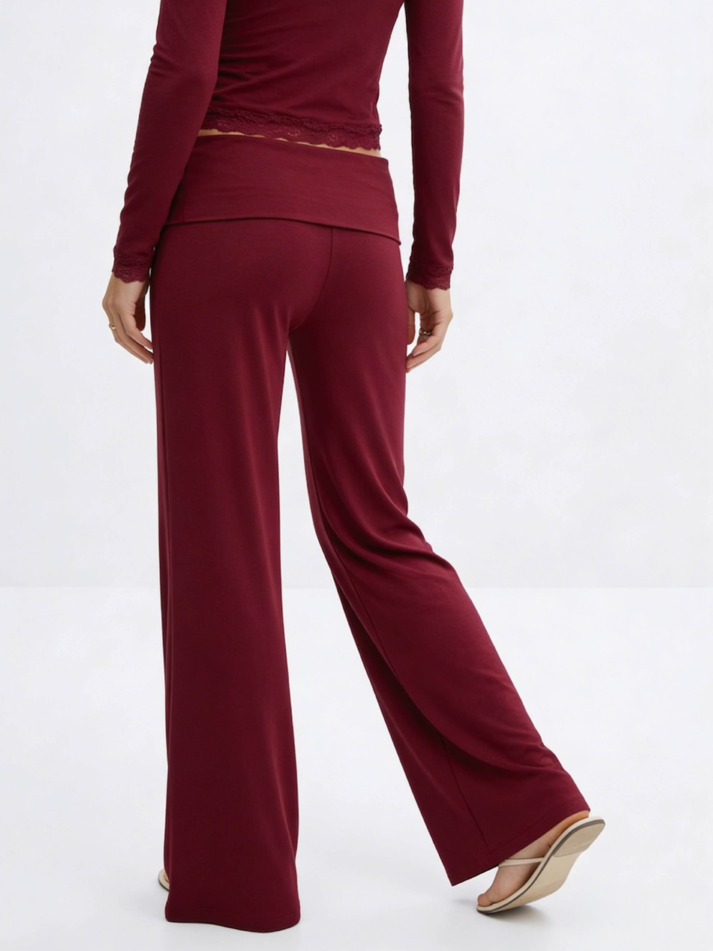 Y coral baggy yoga pants
