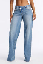 Tall Eastside Low Rise Crossover Wide Leg Jean - Vintage Wash