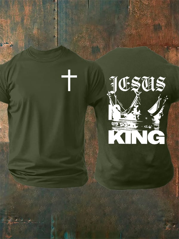 Men's  Jesus Is King Christian  T-Shirt