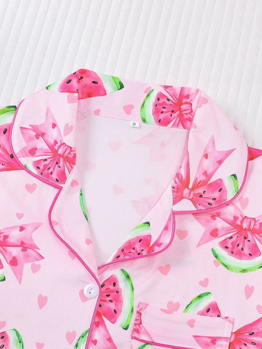 Women's 2-Piece Waffle Printed Sleepwear Set