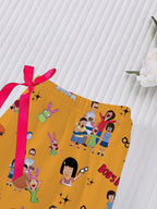 Women's Bob's Burgers Cartoon All-Over Print Pajama Set