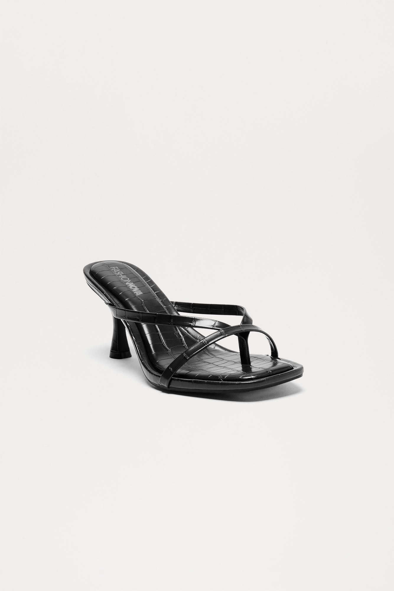 Panama Thong Mules - Black/Black