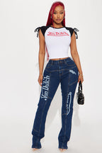 Von Dutch Cinched Baby Tee