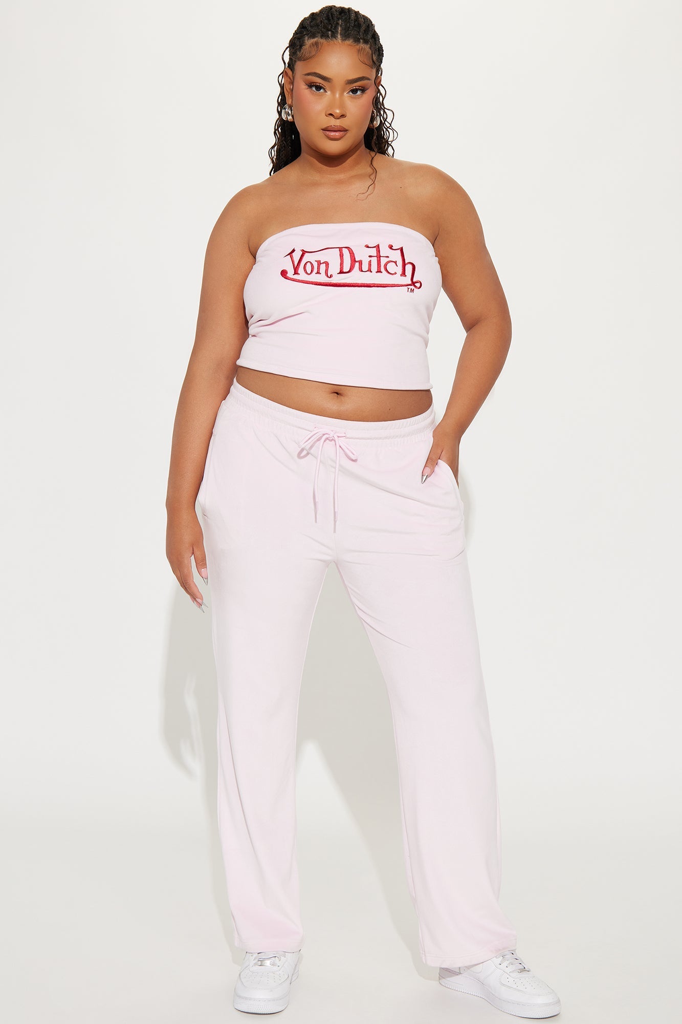 Von Dutch Velour Tube Top