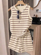 LUNE The New Spring And Summer Fashion And Casual Two Pieces Set Of White Vest And Shorts Is Selling Well