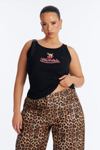 Von Dutch x Betty Boop Cherry Lips Ribbed Tank Top