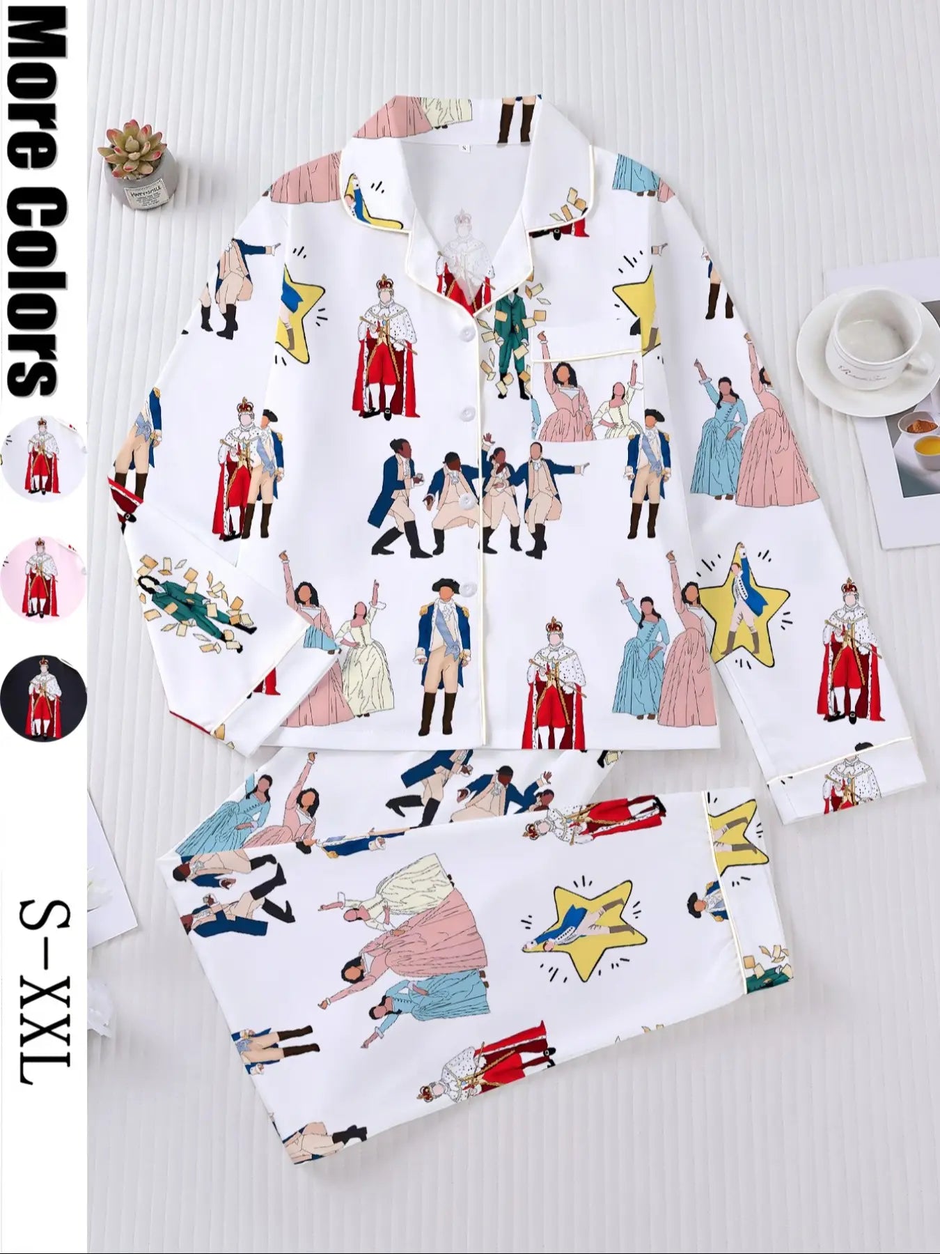 Hamilton Musical Print Women's Pajama Set