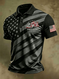 Men's USA 1776-2026 Freedom Printed Polo Shirt