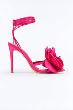 Love Is Blooming Heeled Sandals - Black
