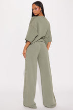 Strollin' Around Pant Set - Charcoal