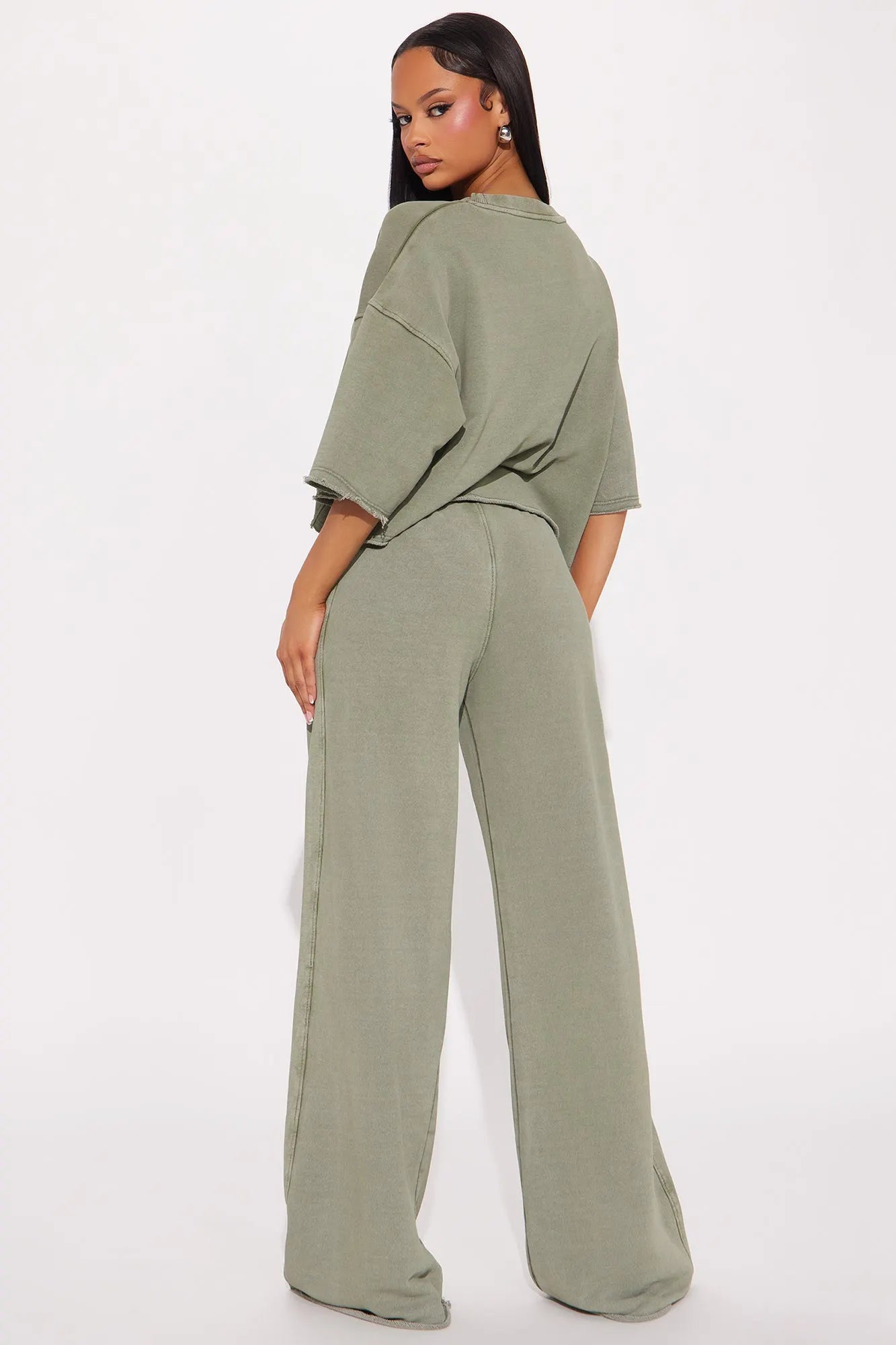 Strollin' Around Pant Set - Charcoal