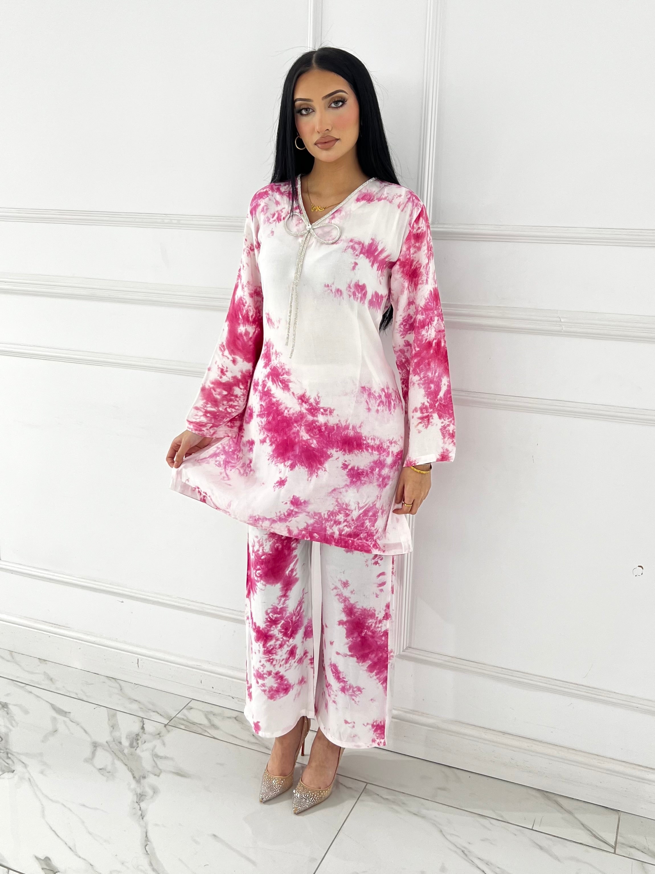 RBY-137- Tye & Dye Crepe 2 Piece Co-ord
