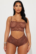 Sultry Moments Lace 2 Piece Set - Black