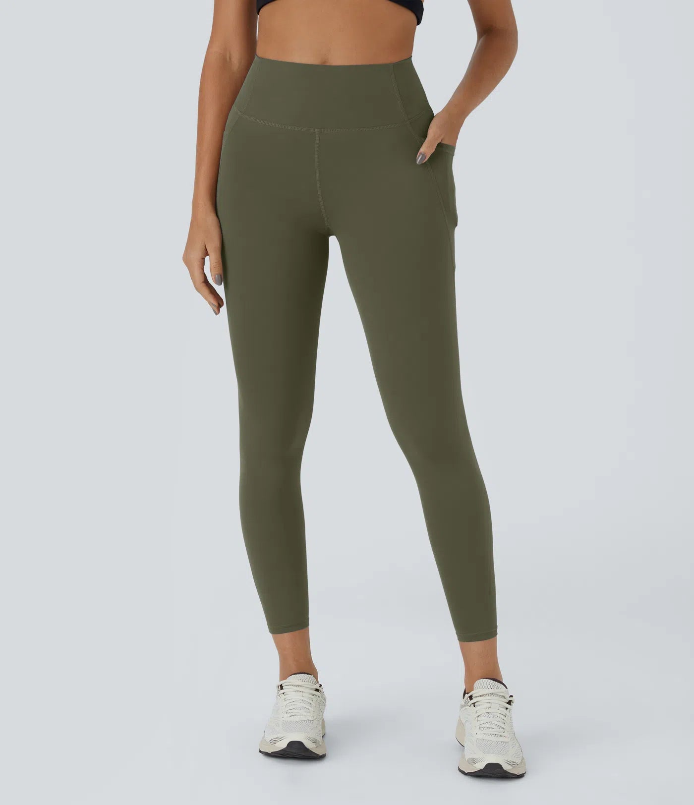 UltraSculptTM High Waisted Tummy Control Pocket Training Leggings