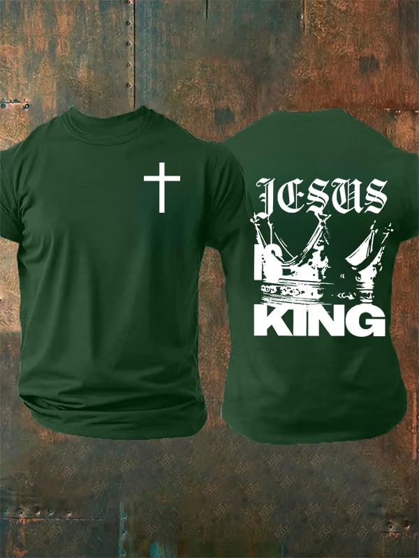 Men's  Jesus Is King Christian  T-Shirt