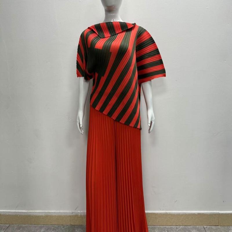 Elegant Pleated Two-Piece Set