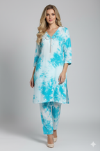 RBY-137- Tye & Dye Crepe 2 Piece Co-ord