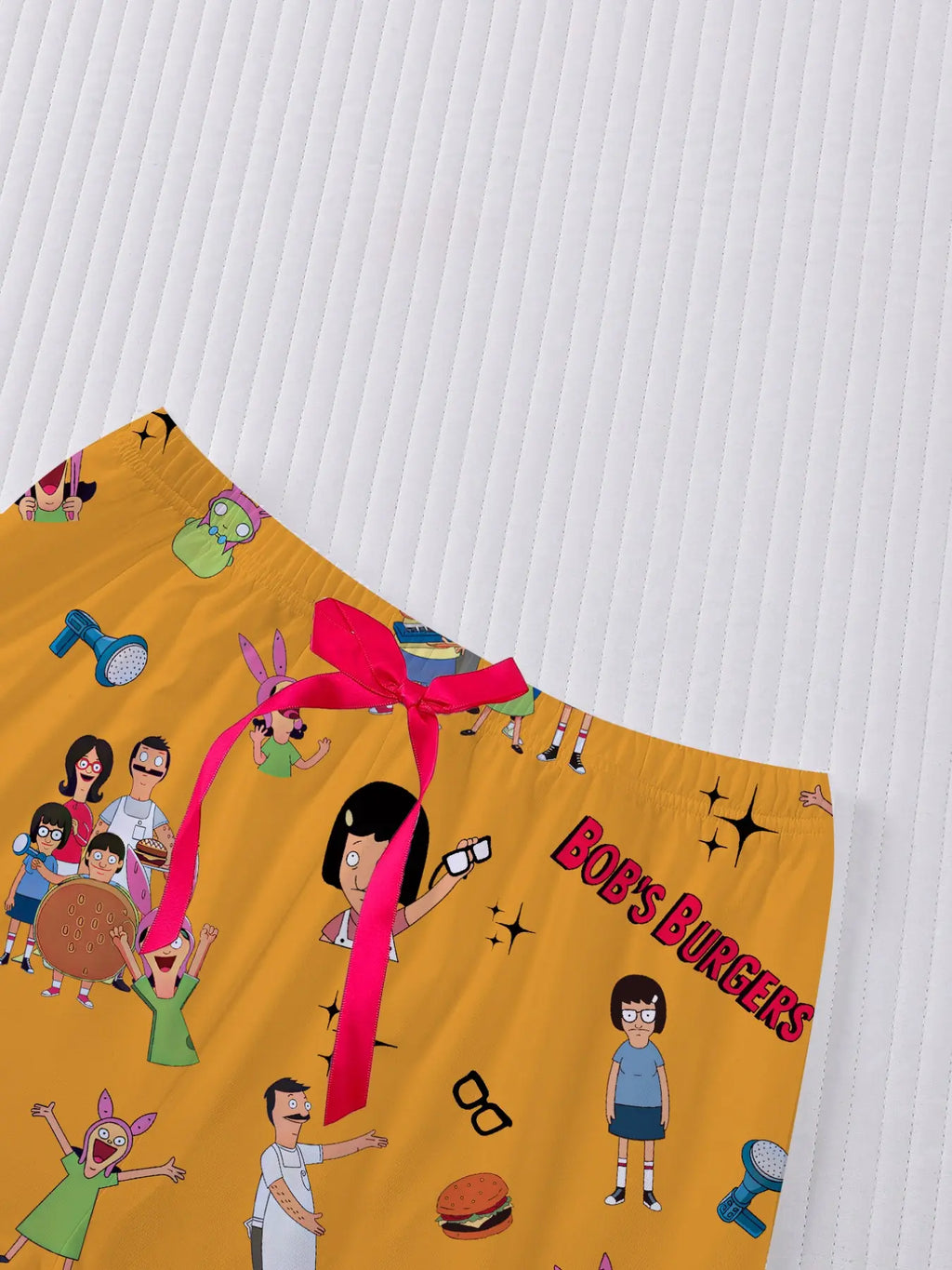Women's Bob's Burgers Cartoon All-Over Print Pajama Set