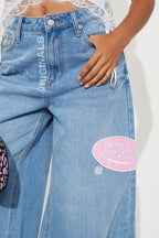 Von Dutch Eyeball Wide Leg Jeans