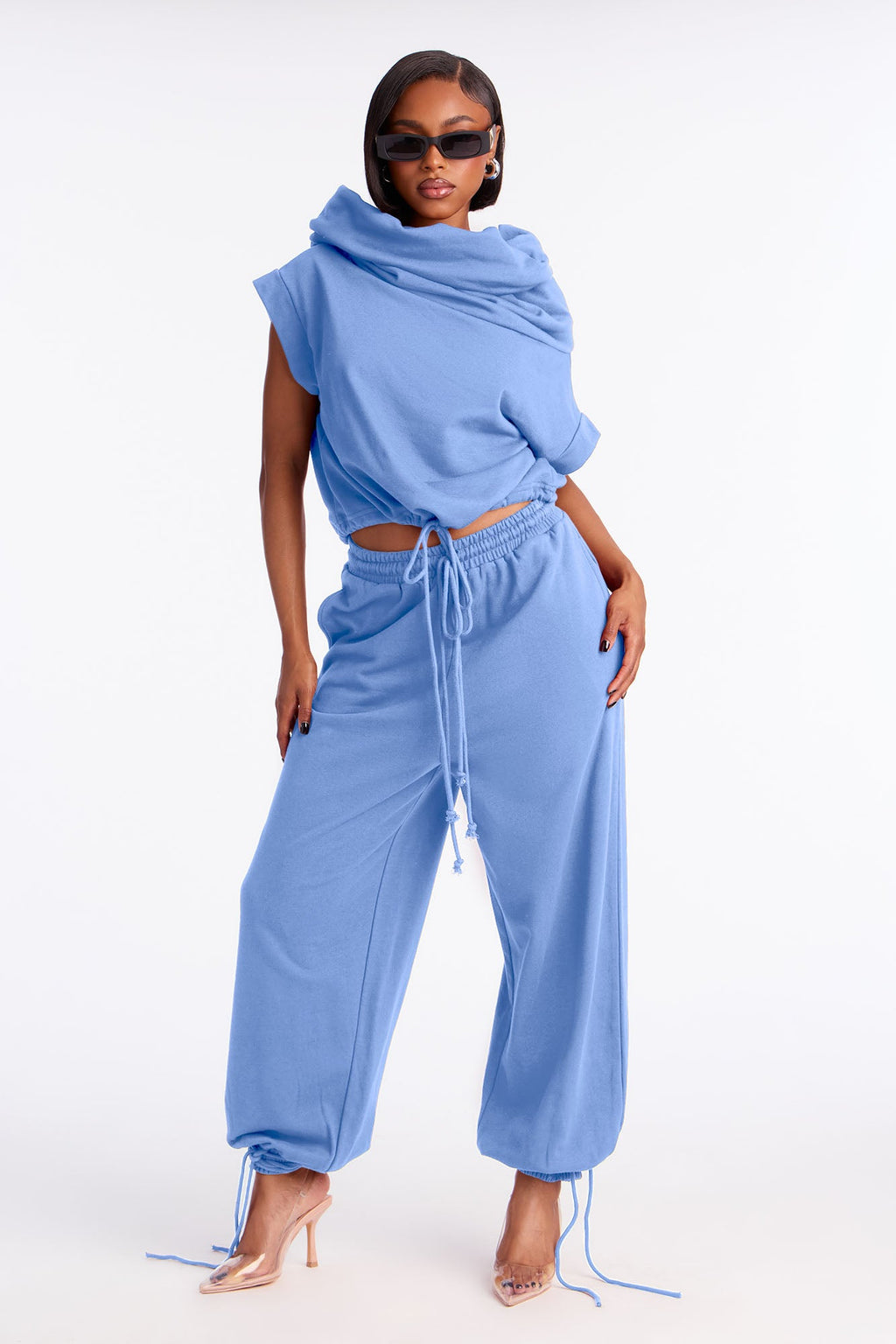 Alexa Jogger Pant Set - Burgundy