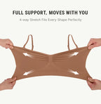 FeelinGirl Women's Wireless Bra Comfort Bralettes No Underwire Unlined Cami Bra Seamless Tshirt Bras Sports Bra Bralette Basic Comfortable Fit Womenswear Everyday Up to 44DD Summervibes