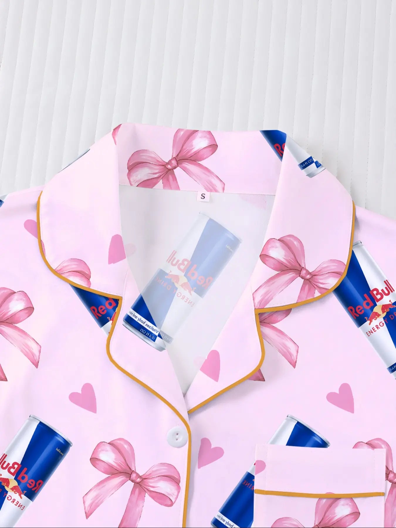 Women's Heart & Bow Print Sleepwear Set