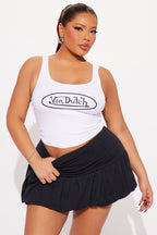 Von Dutch Ribbed Tank Top
