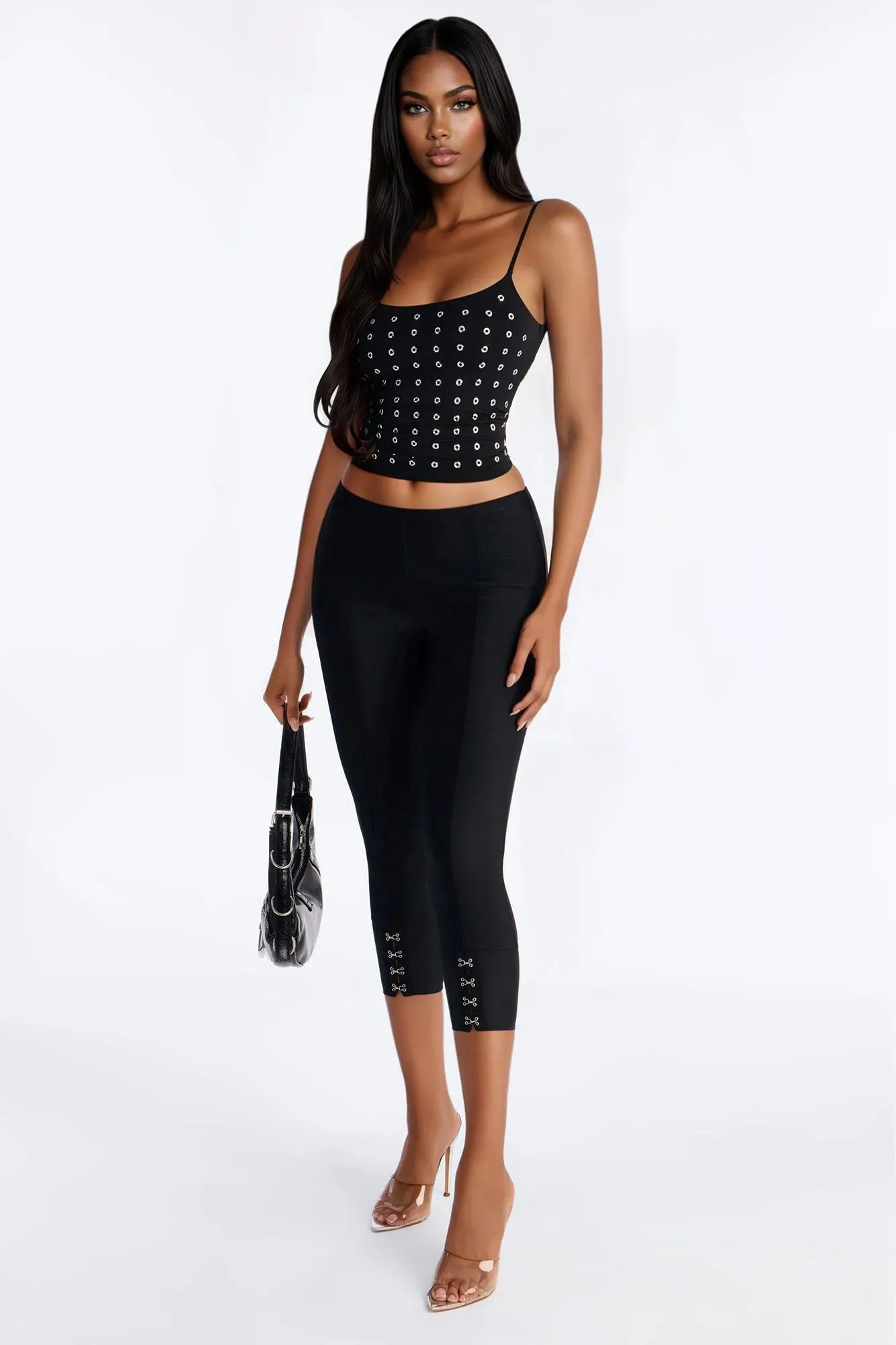 Noah Hardware Cowl Neck Tank Top - Black