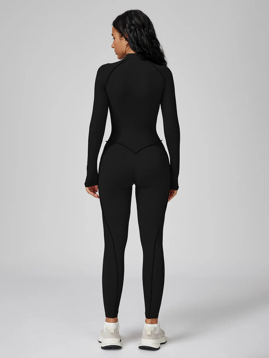 Women's Zipper Mock Neck Shapewear Bodysuit - Slim Fit