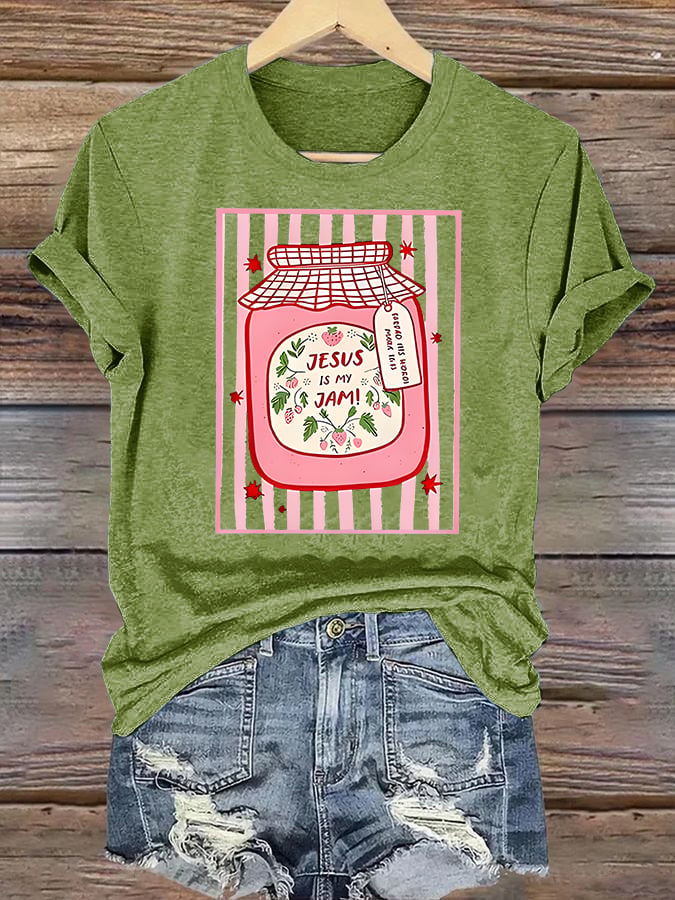 Women's JESUS IS MY JAM Print T-Shirt