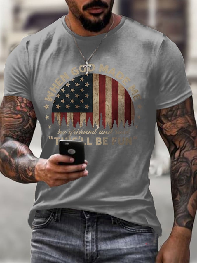 Men'S Casual Faith Short-Sleeved T-Shirt