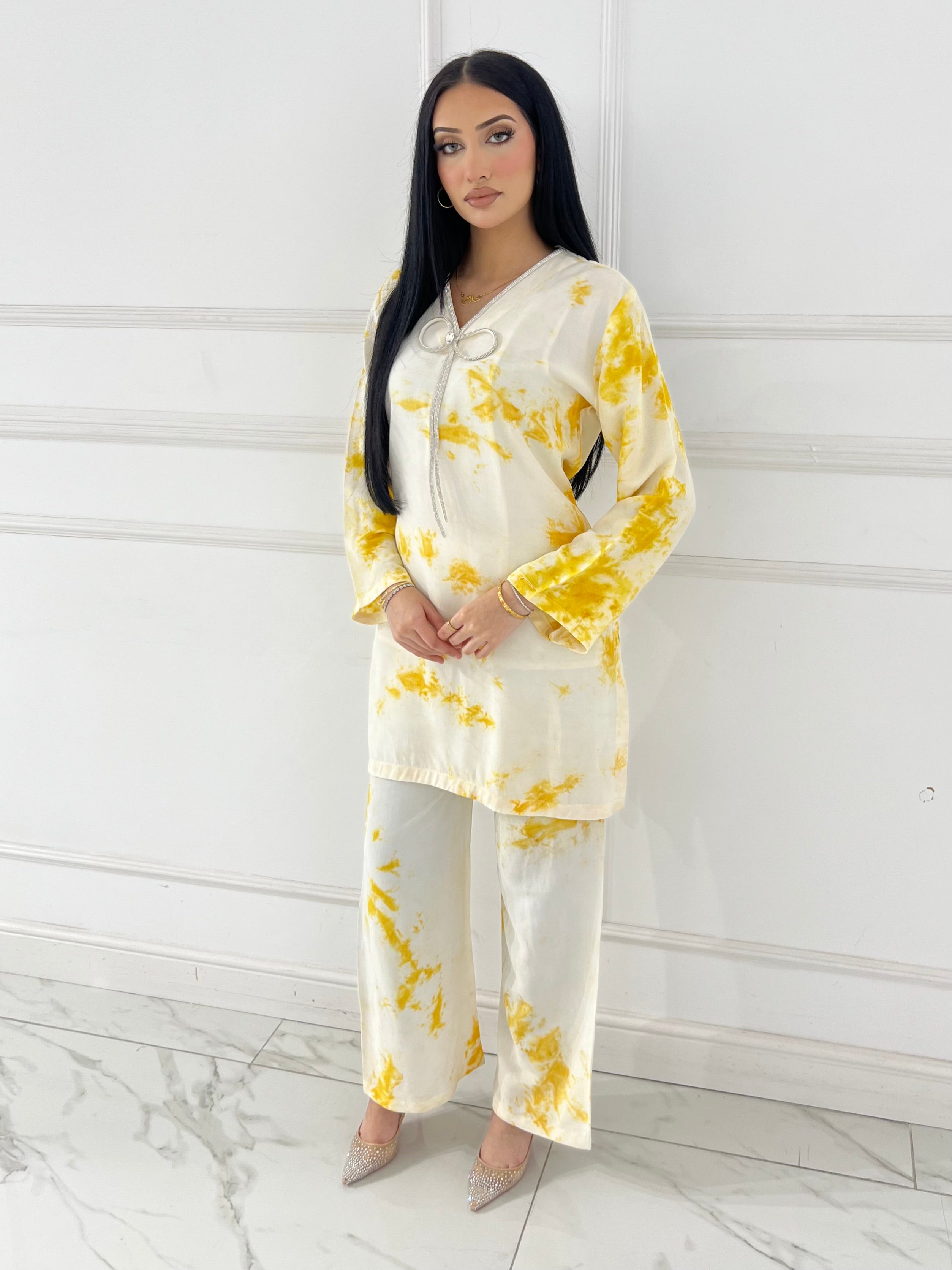 RBY-137- Tye & Dye Crepe 2 Piece Co-ord