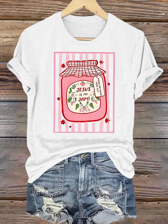 Women's JESUS IS MY JAM Print T-Shirt