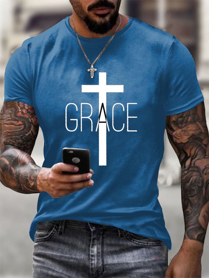 Men's Casual Printed Short-Sleeve T-Shirt