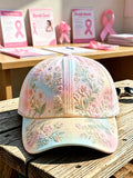 Unisex Pink Floral Print Hat