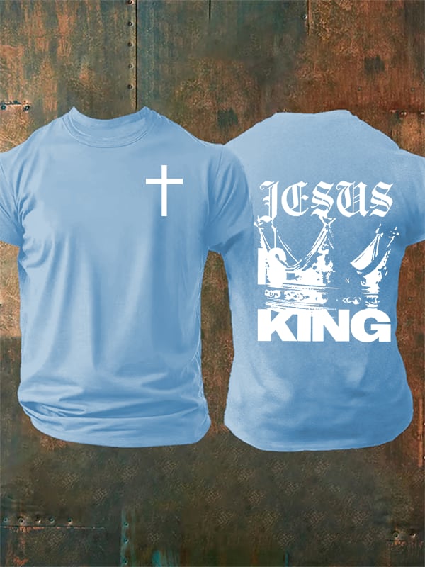 Men's  Jesus Is King Christian  T-Shirt
