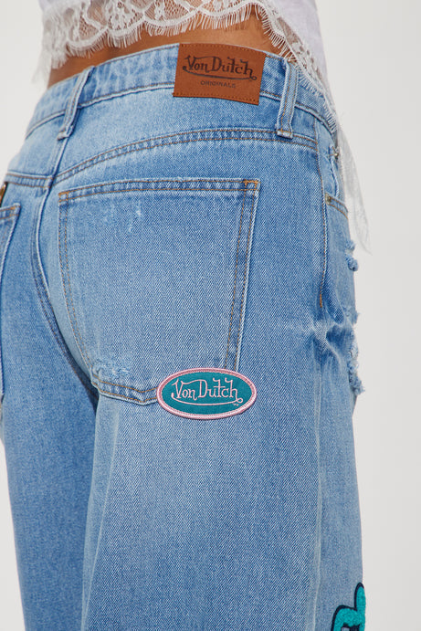 Von Dutch Eyeball Wide Leg Jeans