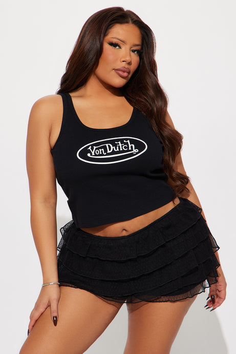 Von Dutch Ribbed Tank Top