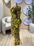 Elegant Women's Striped Pleated Long Sleeve Bodycon Maxi Prom Dress, Formal Wear, Fashion Birthday Party Outfit Evening Gown, Perfect for Special Occasions,Lady Casual Dress,Female Brunch Dresses,Graduation Dress, Print