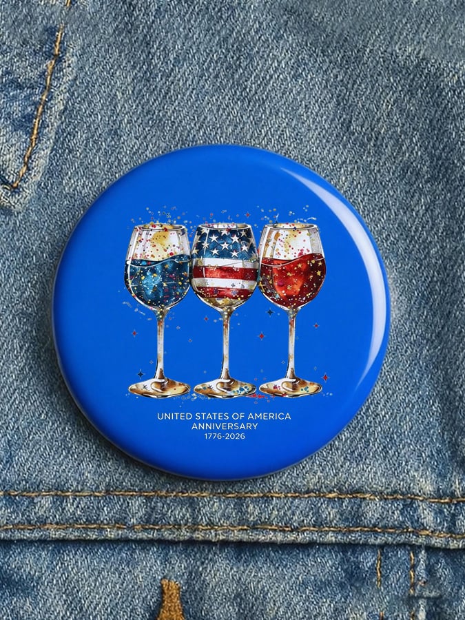 Unisex 250 Years Anniversary Pin Button
