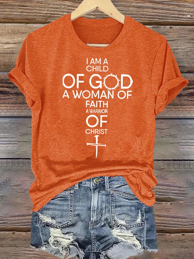 Women's  Child Of God T-Shirt: Woman Of Faith, Christian  T-Shirt