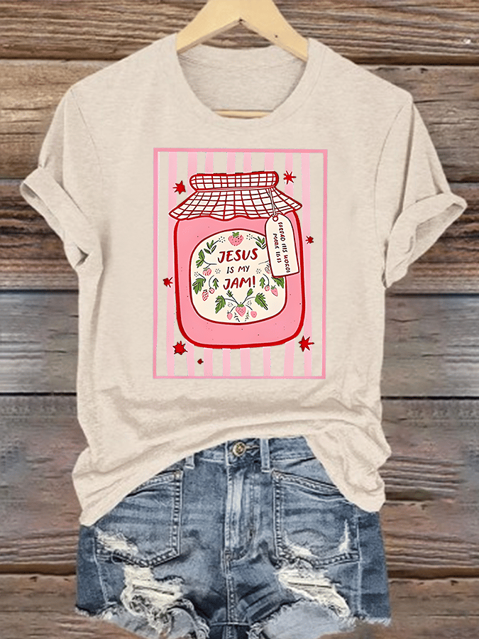 Women's JESUS IS MY JAM Print T-Shirt