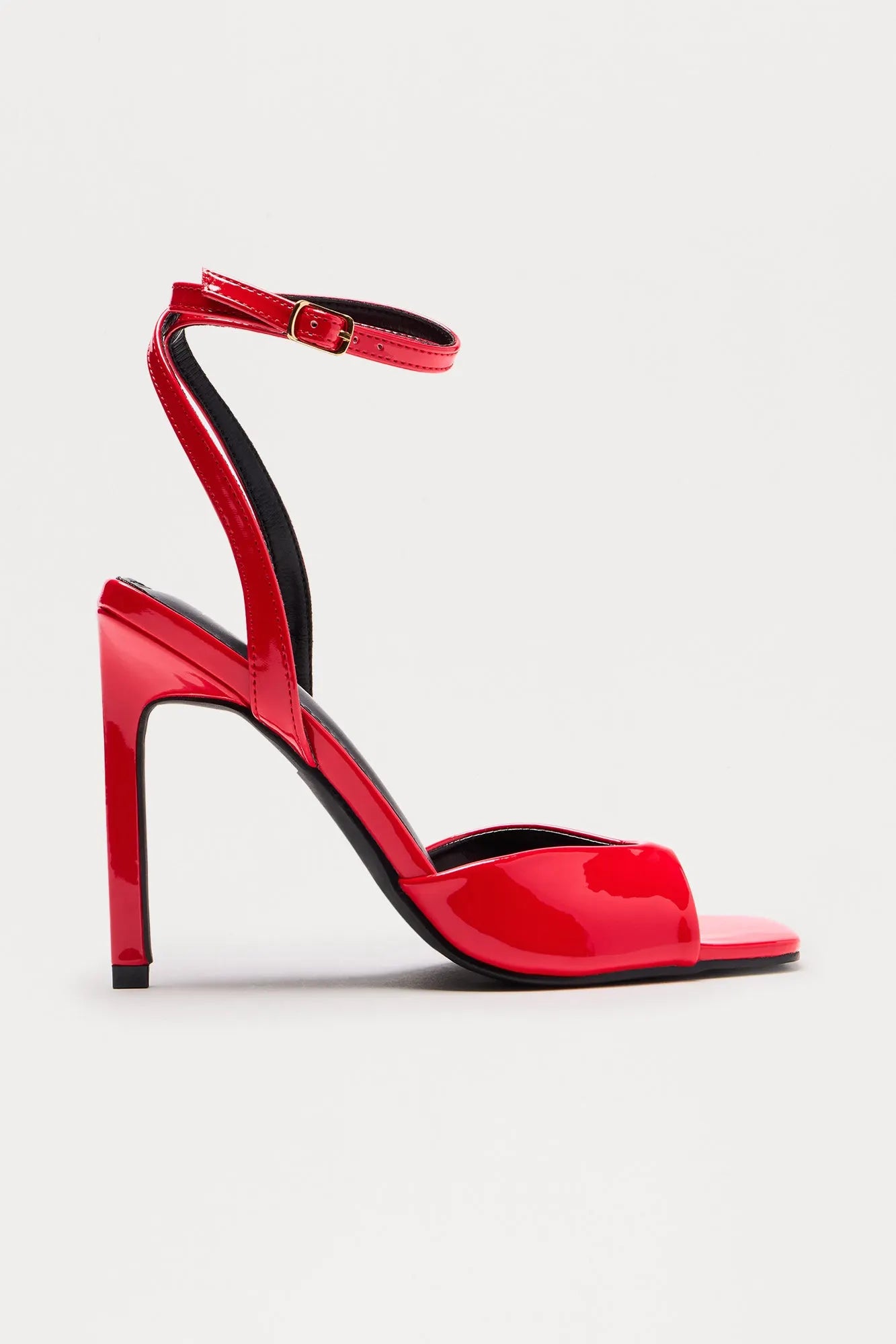 Gaige Patent Heels - Black