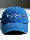 Retro We The People 250 Years Strong Print Baseball Cap