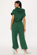 Alexa Jogger Pant Set - Burgundy