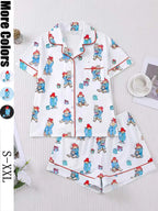 Women's Cute Bear Print Sleepwear Set
