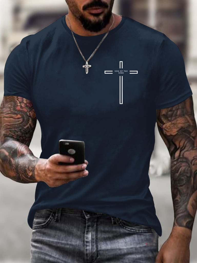 🔥Buy 3 Get 15% Off🔥Men's Son of The King Printed Casual T-Shirt