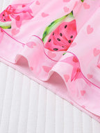 Women's 2-Piece Waffle Printed Sleepwear Set